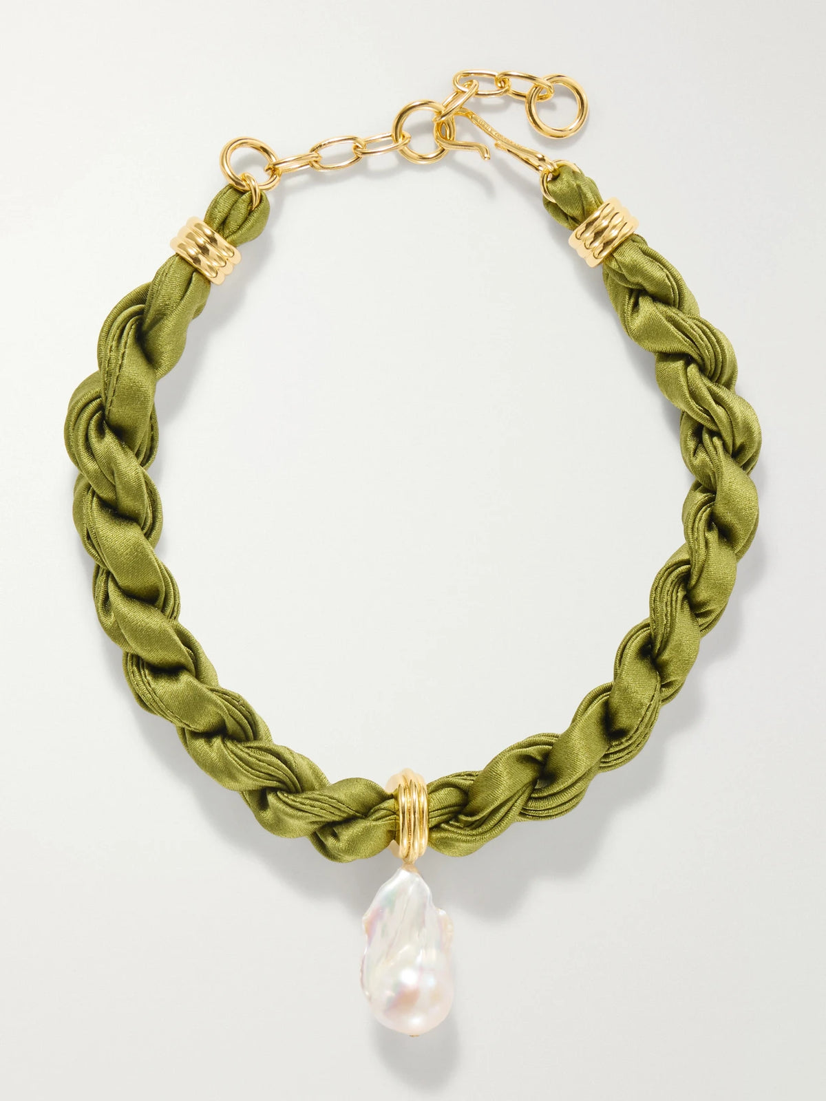 Lizzie Fortunato Gold-plated Pearl Silk Necklace