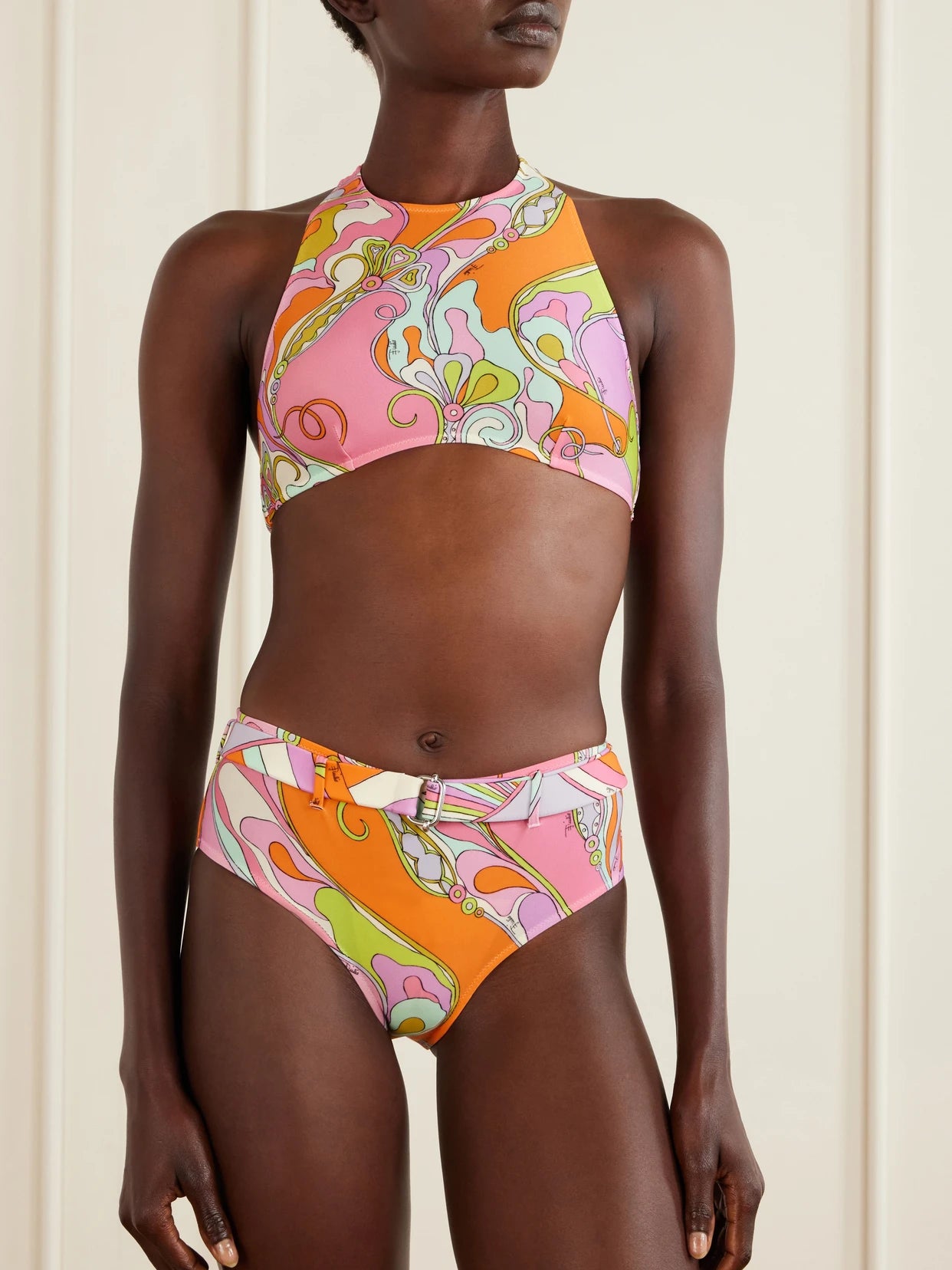 Printed Halterneck Bikini
