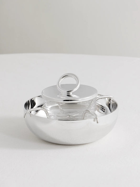 Vertigo Silver-plated Caviar Serving Set