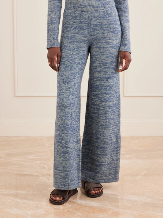 Nimbus Knitted Cashmere And Silk-blend Wide-leg Pants