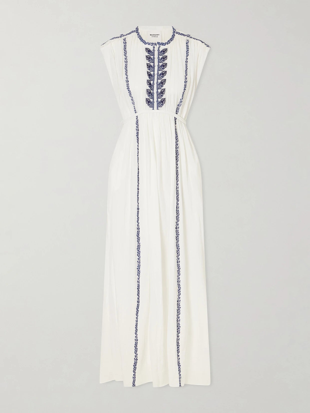 Liviane Embroidered Cotton Maxi Dress