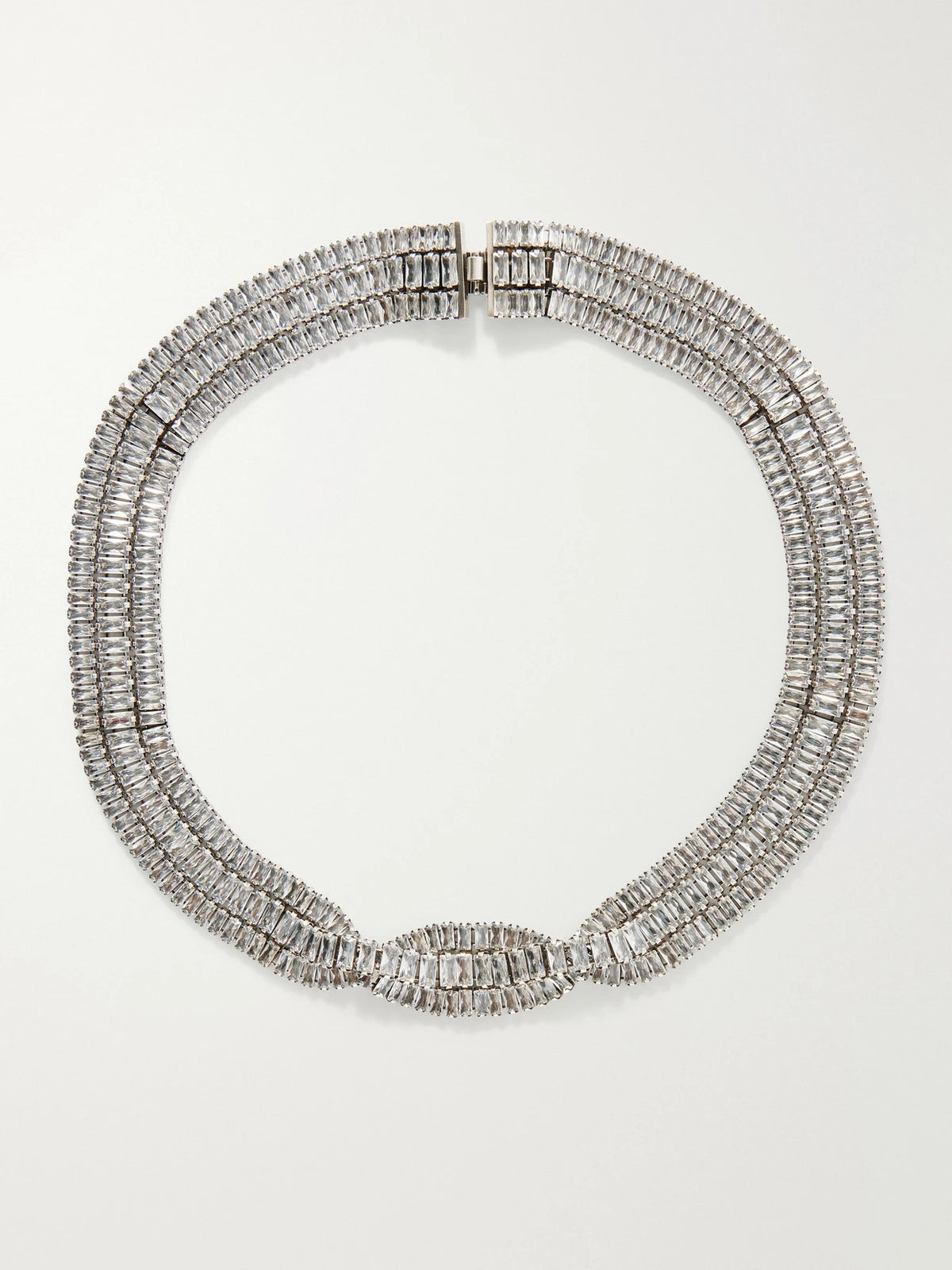 ISABEL MARANT Cara Crystal-embellished Silver-tone Necklace