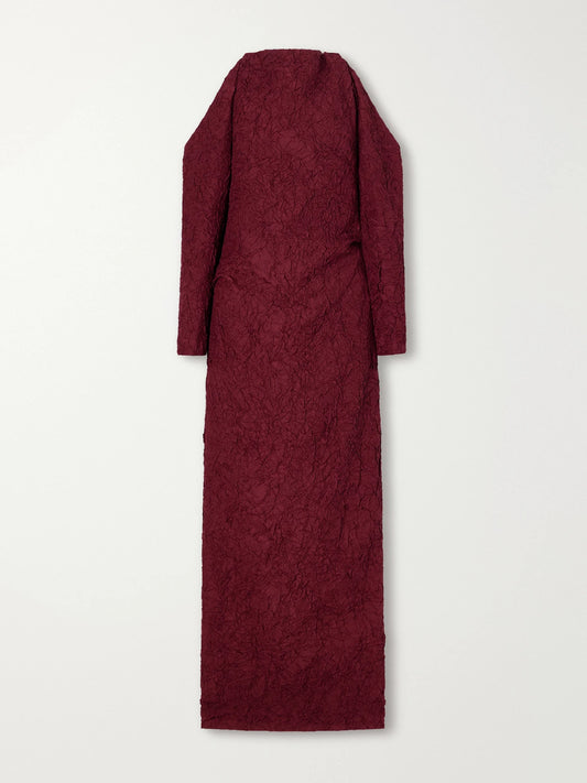 Proenza Schouler Lina Open-back Crinkled-silk Maxi Dress