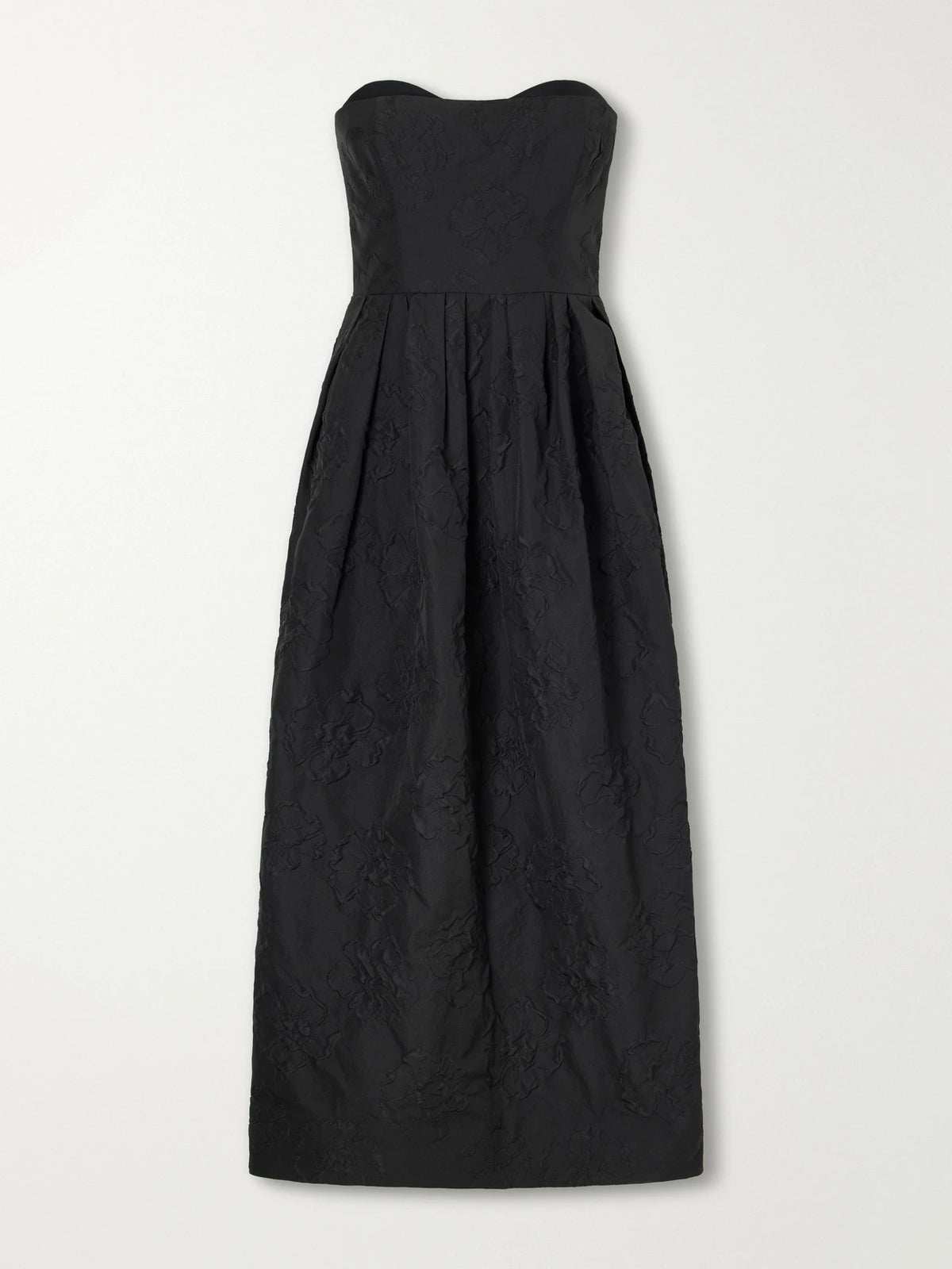 Ulla Johnson Katerina Pleated Floral-jacquard Cloqué Gown