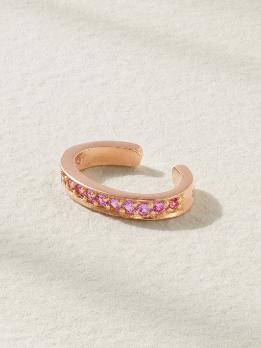 18-karat Rose Gold Sapphire Ear Cuff
