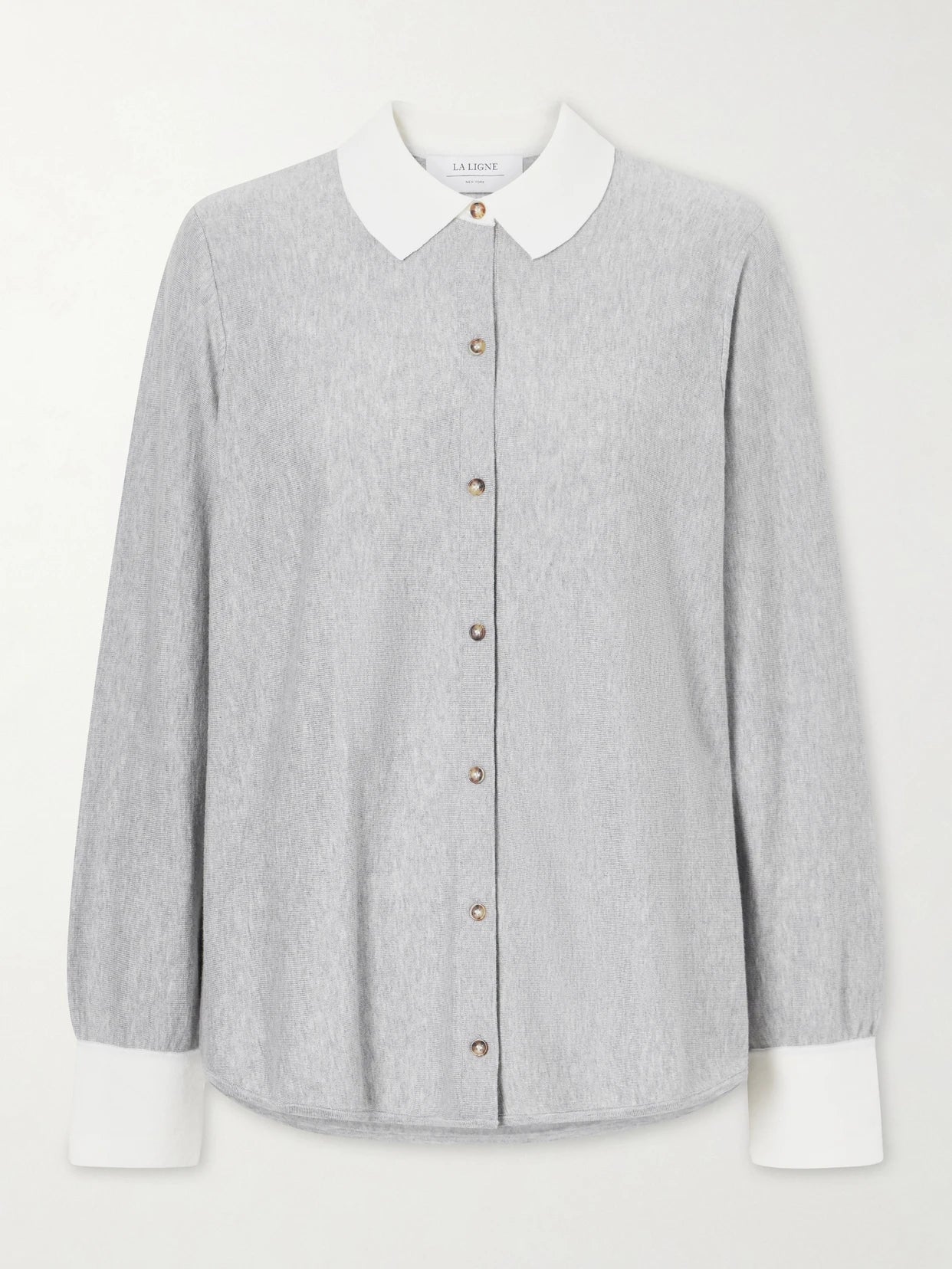 Knitted Cotton-blend Shirt