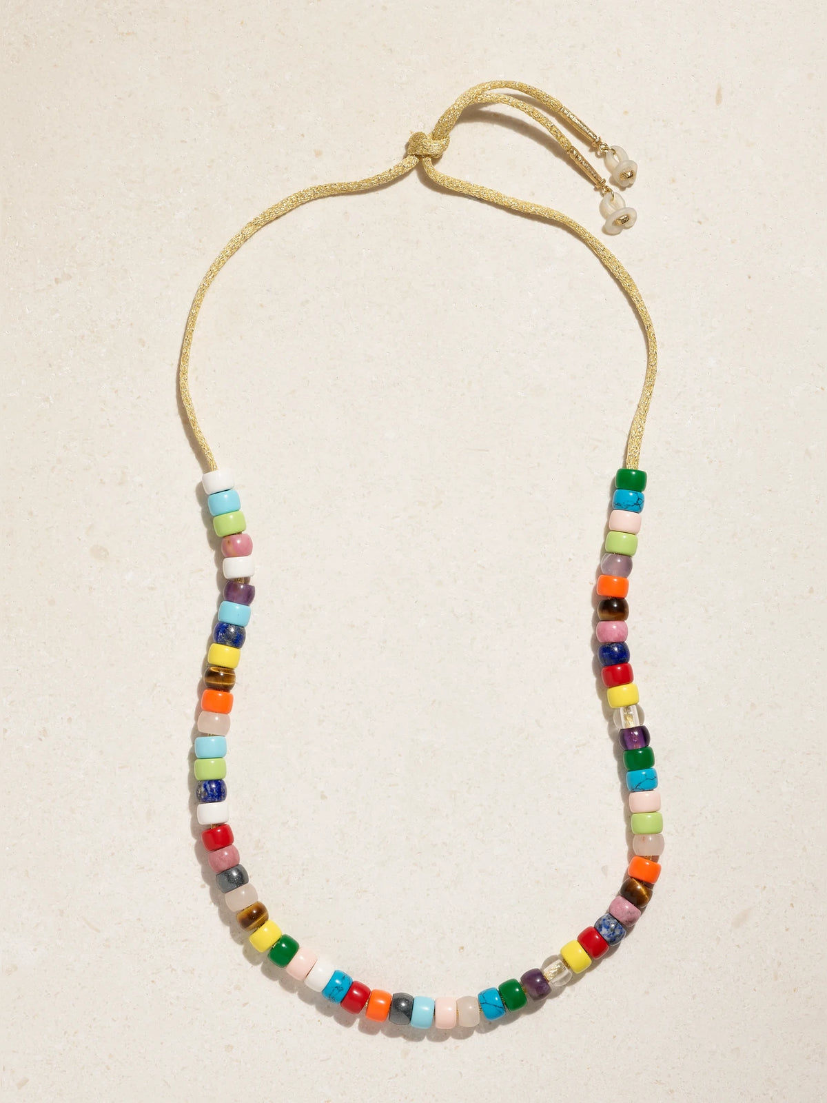 Forte Beads 18-karat Gold, Lurex And Multi-stone Glasses Chain Kit