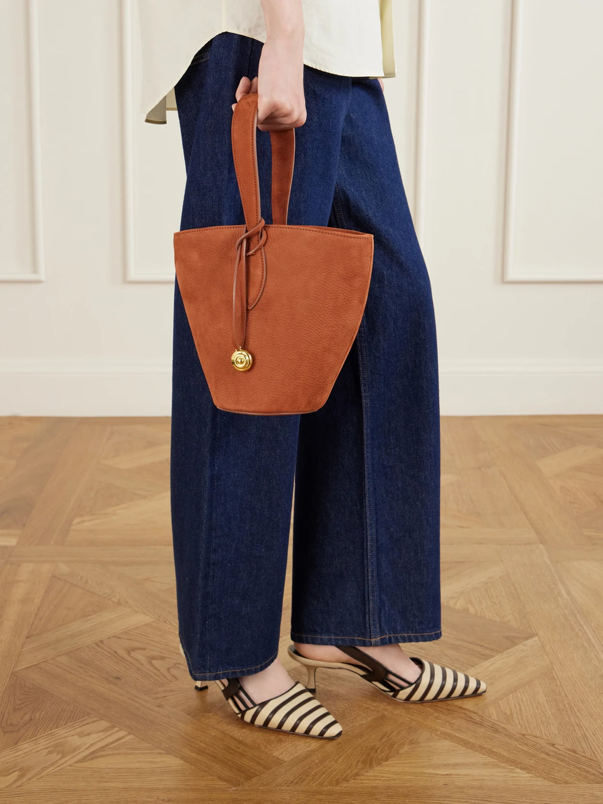 Single Handle Leather Tote