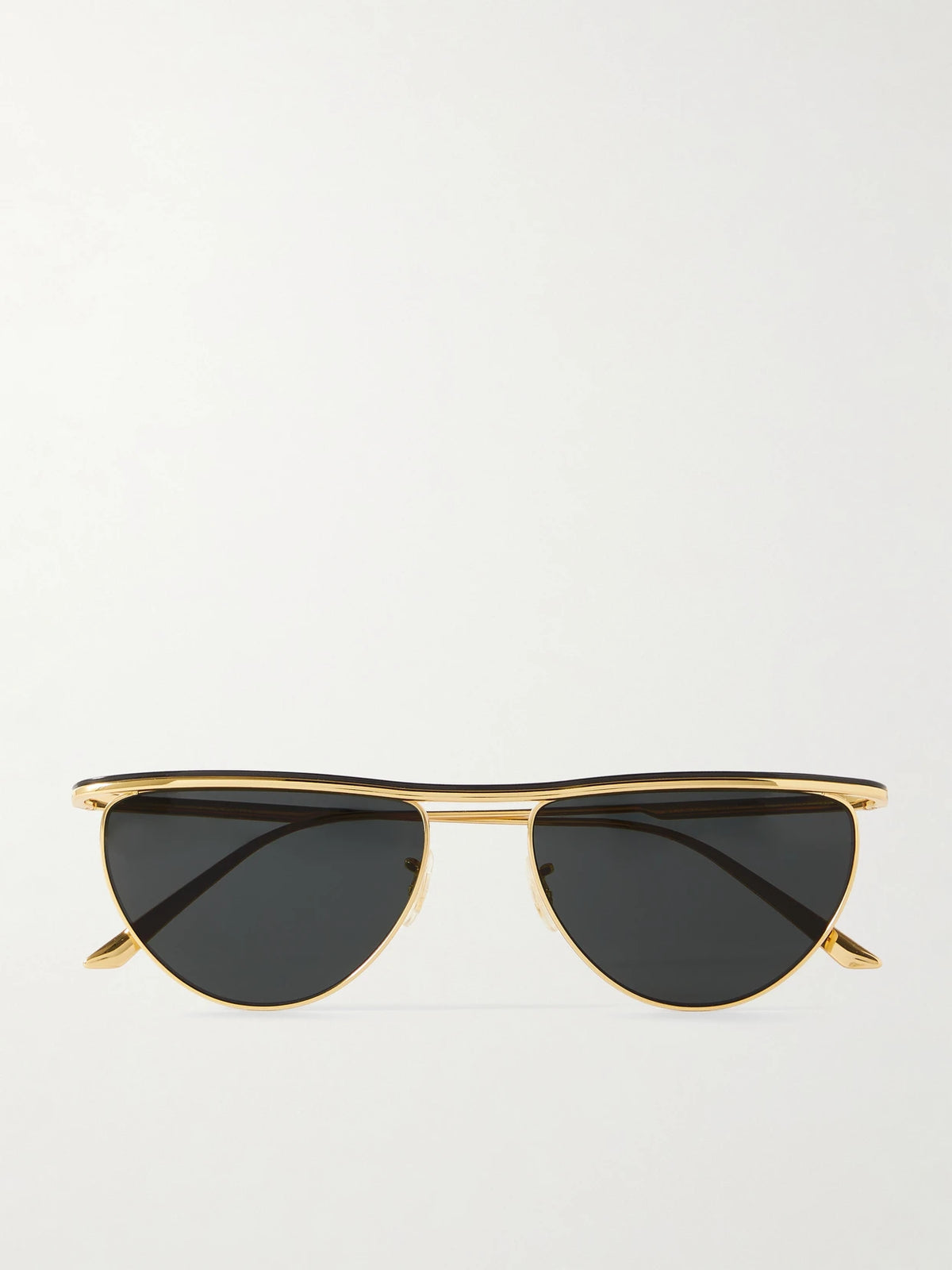 + Khaite 1984c Cat-eye Gold-tone Sunglasses