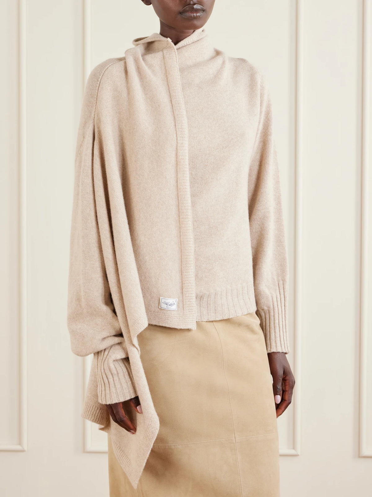 Draped Wool Sweater