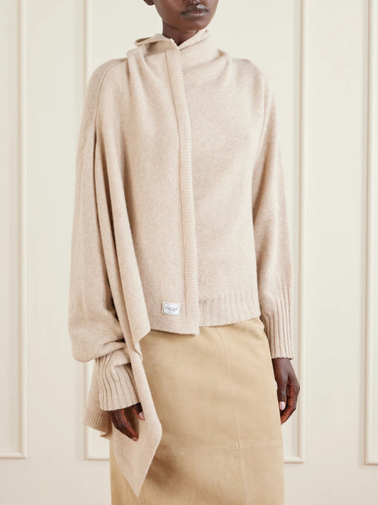 Draped Wool Sweater