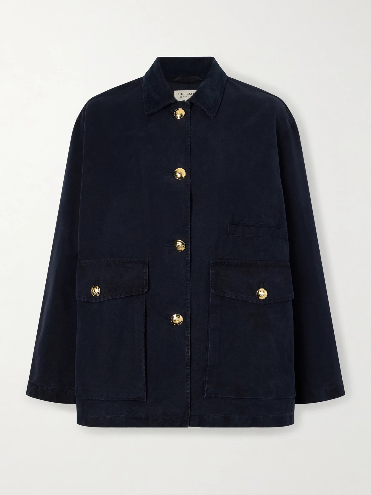 Devin Corduroy-trimmed Cotton-canvas Jacket