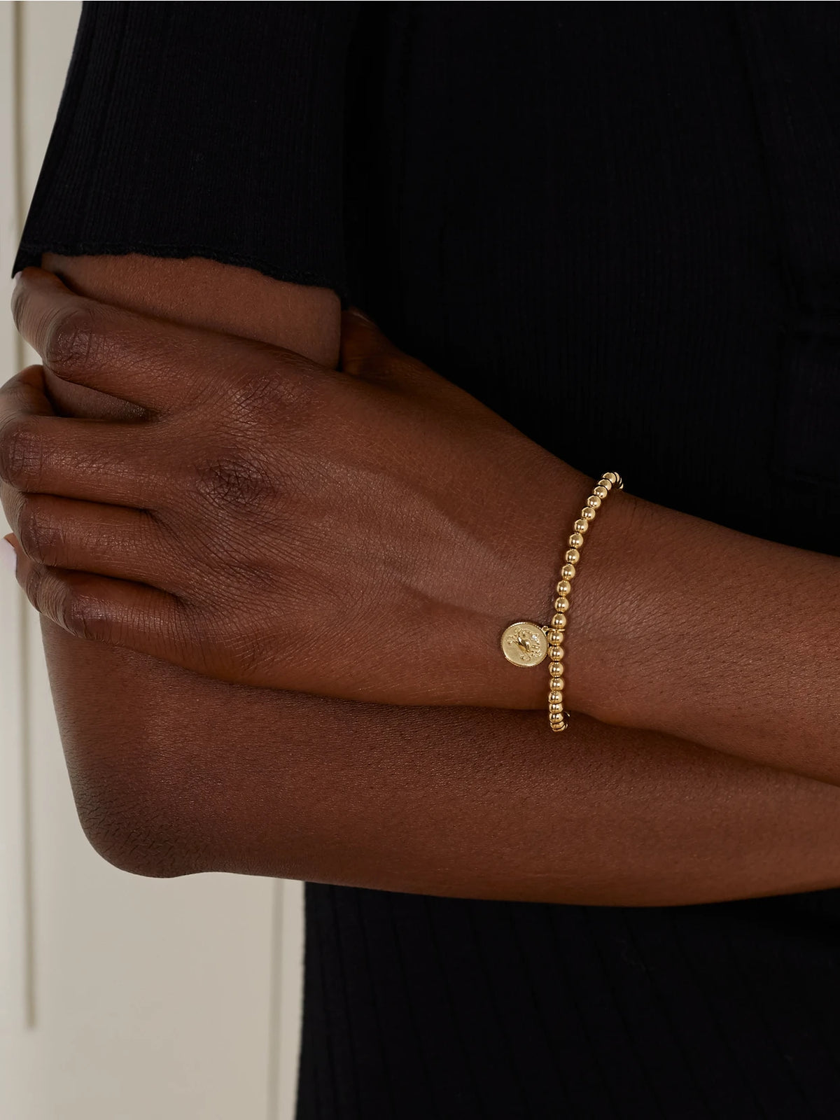 Image of Bracelets. Product name - Cancer 14-karat Gold Diamond Bracelet in Multi colour by brand - Sydney Evan