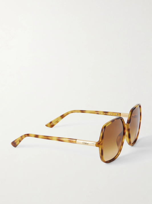 Judy Round-frame Tortoiseshell Acetate Sunglasses