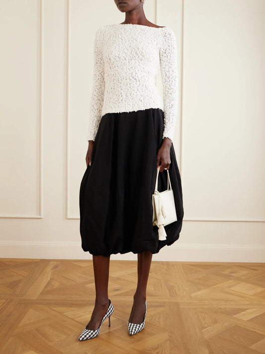 Image of Heels. Product name - Bb 70 Checked Woven Pumps in Black colour by brand - Manolo Blahnik