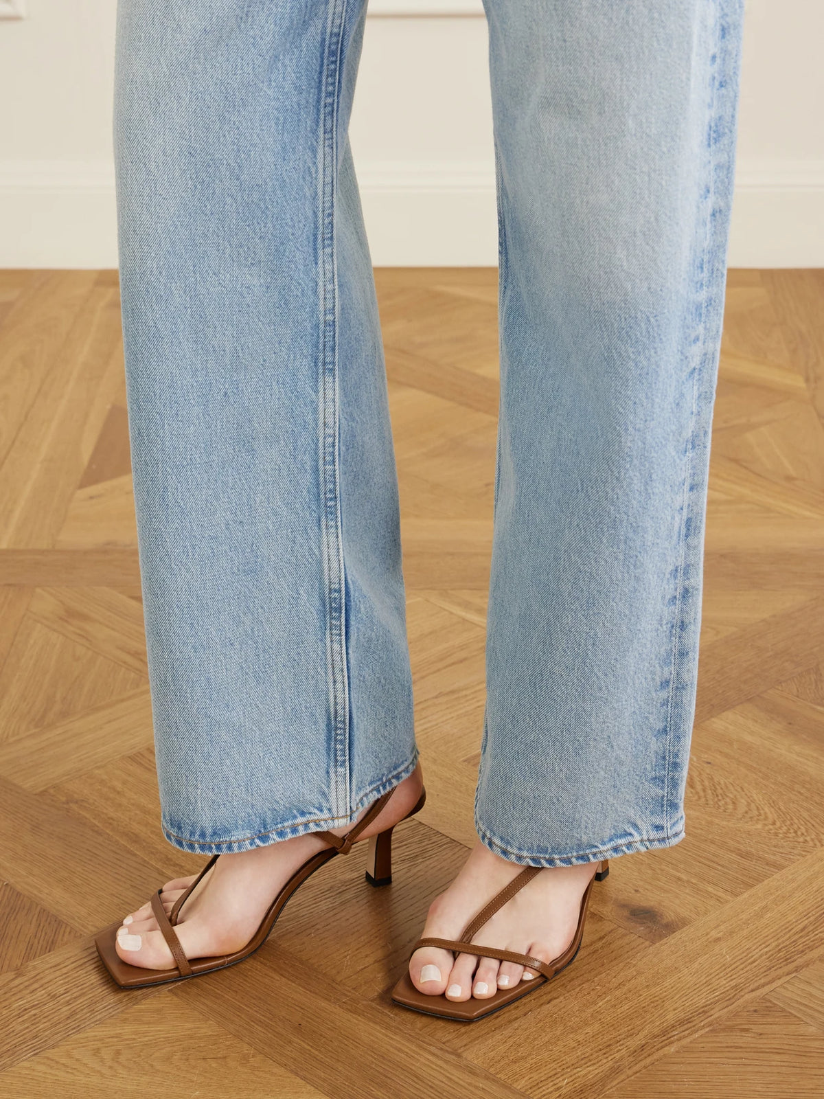 Elise Leather Slingback Sandals