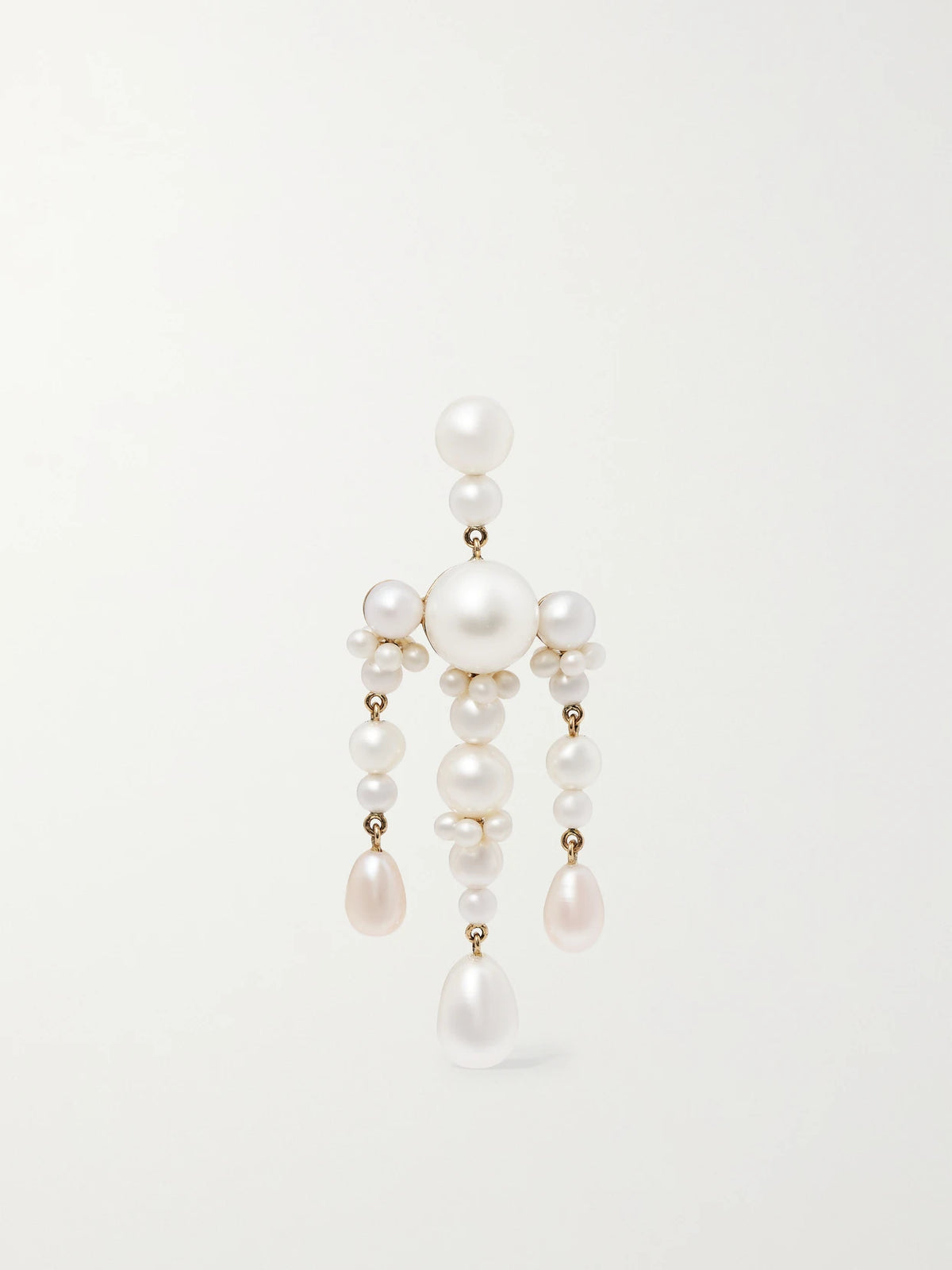 Jardin De Perle 14-karat Gold Pearl Single Earring