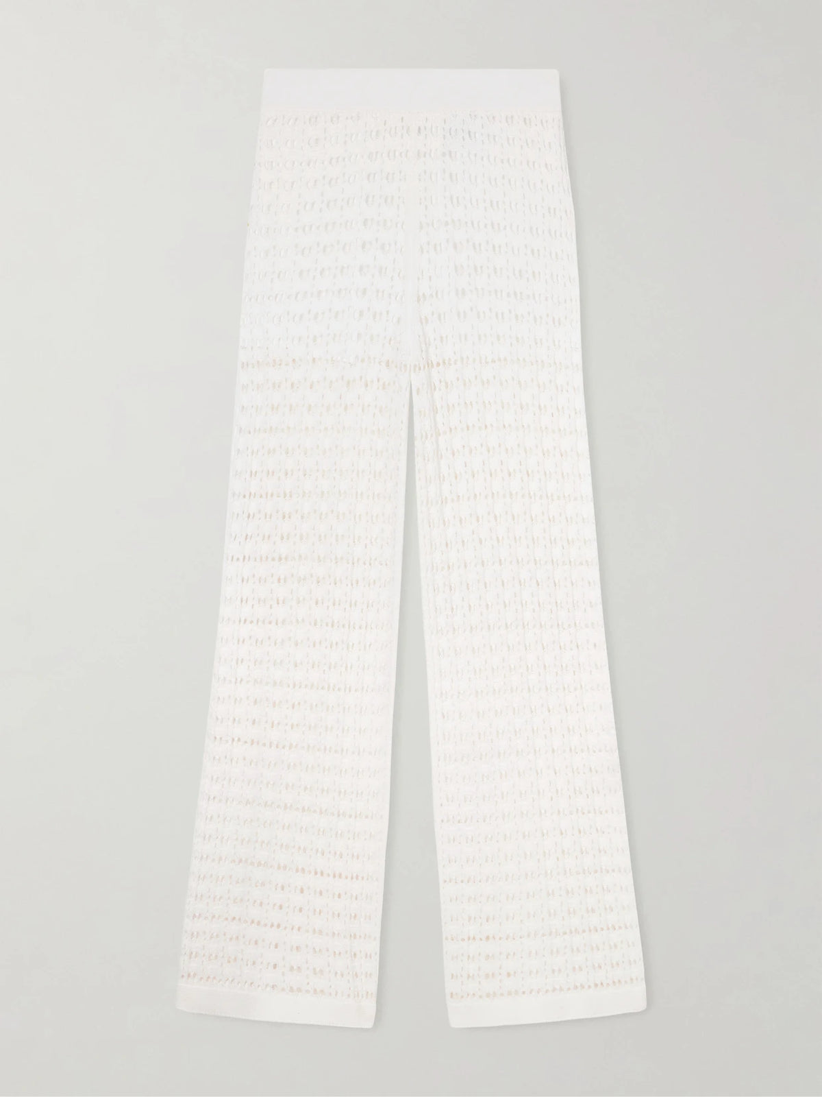 Arch4 Ray Crocheted Cotton Straight-leg Pants