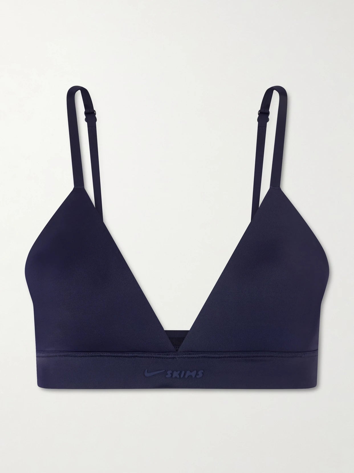 Image of Bras. Product name - + Nike Triangle Bra in Navy colour by brand - SKIMS