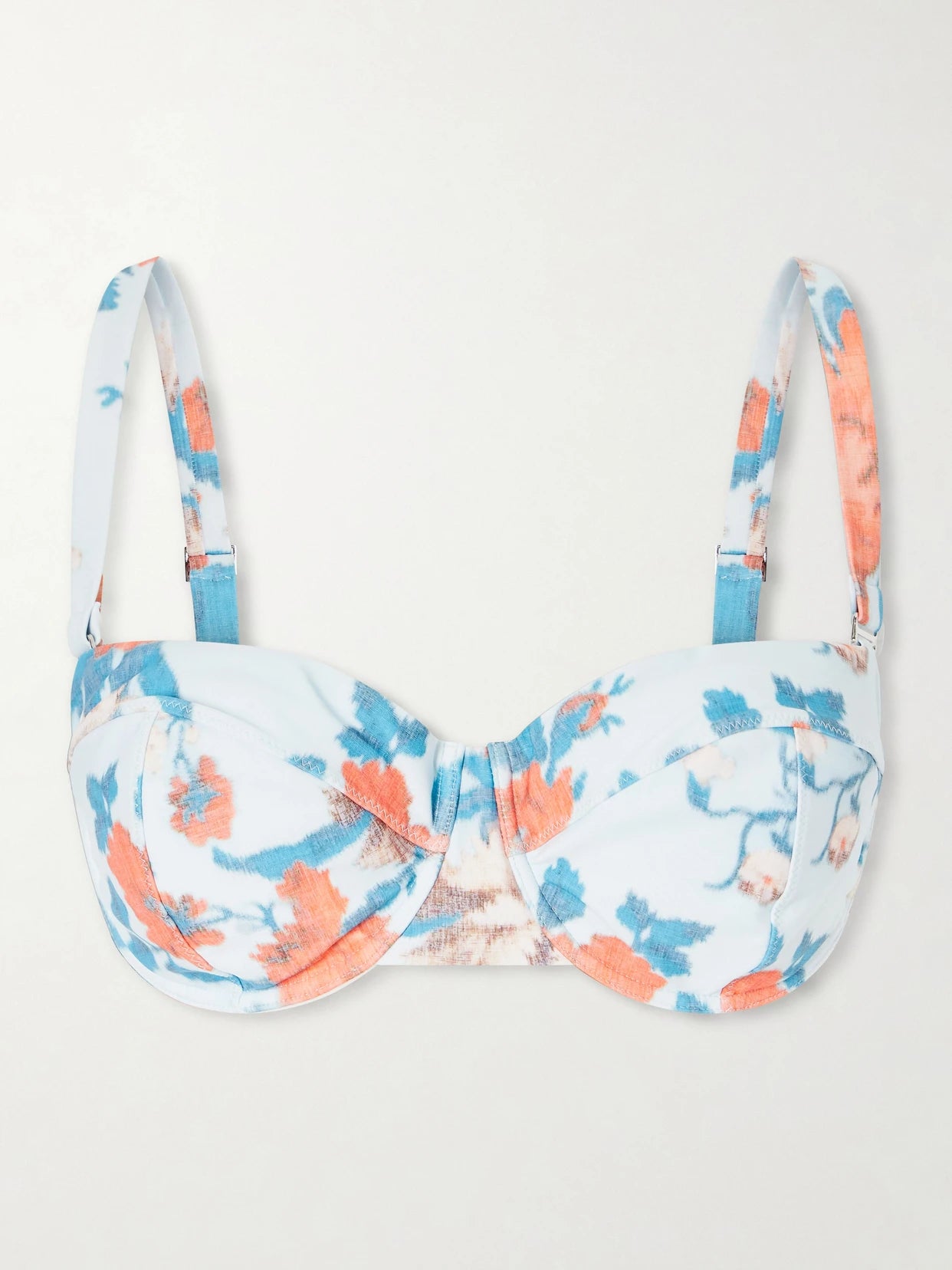 Floral-print Bikini Top