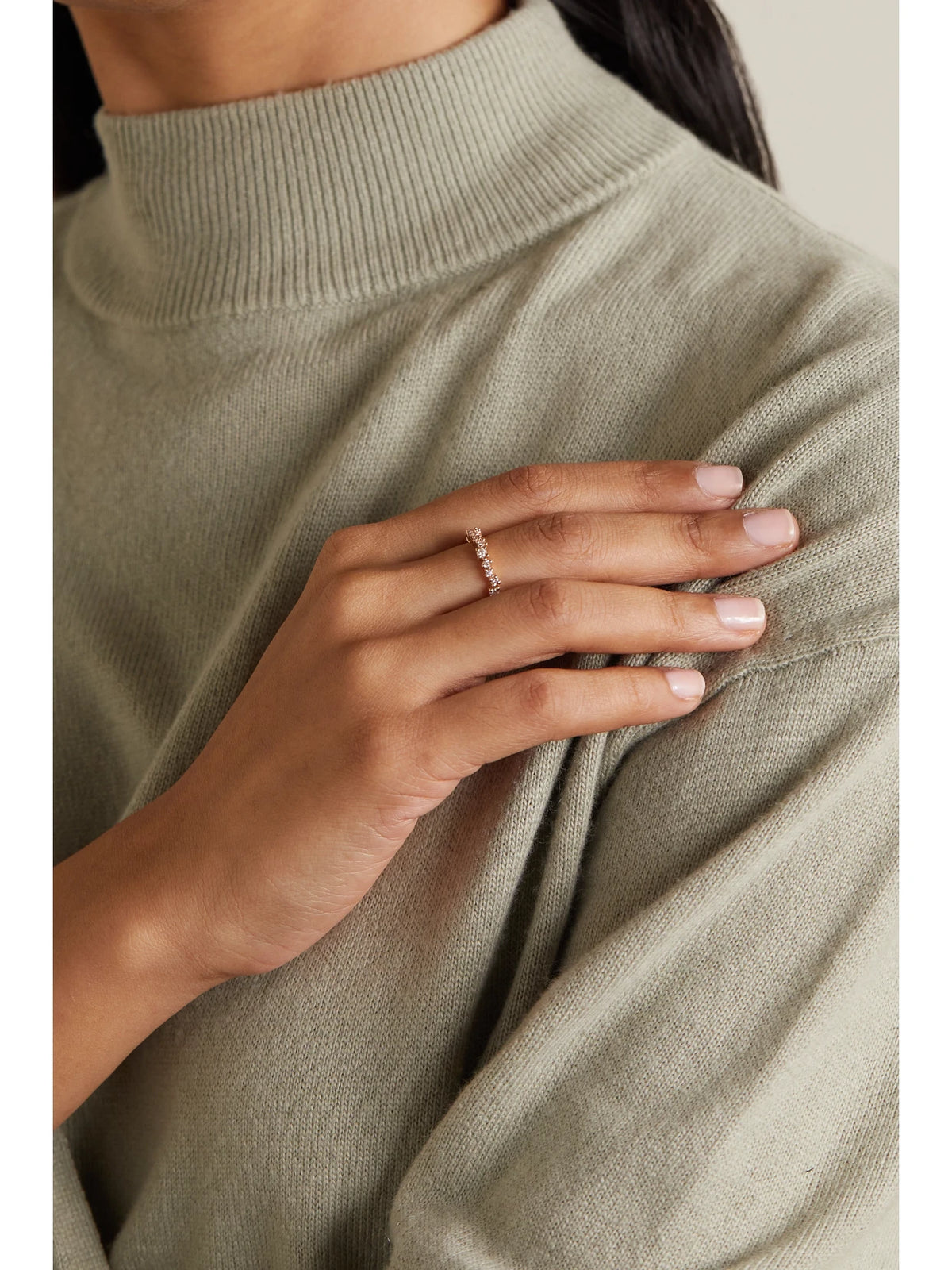 Image of Rings. Product name - Eternity 18-karat Rose Gold Diamond Ring in Multi colour by brand - Suzanne Kalan