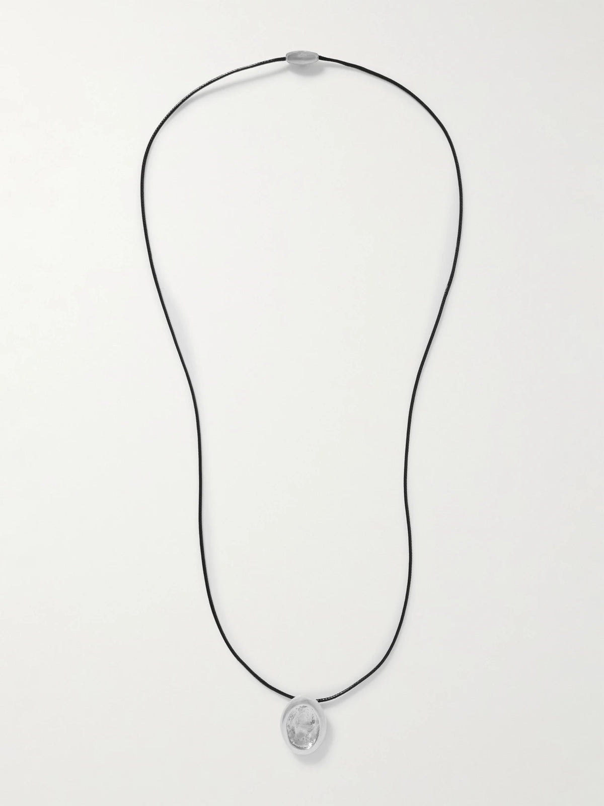 Aesop Sterling Silver And Cord Necklace
