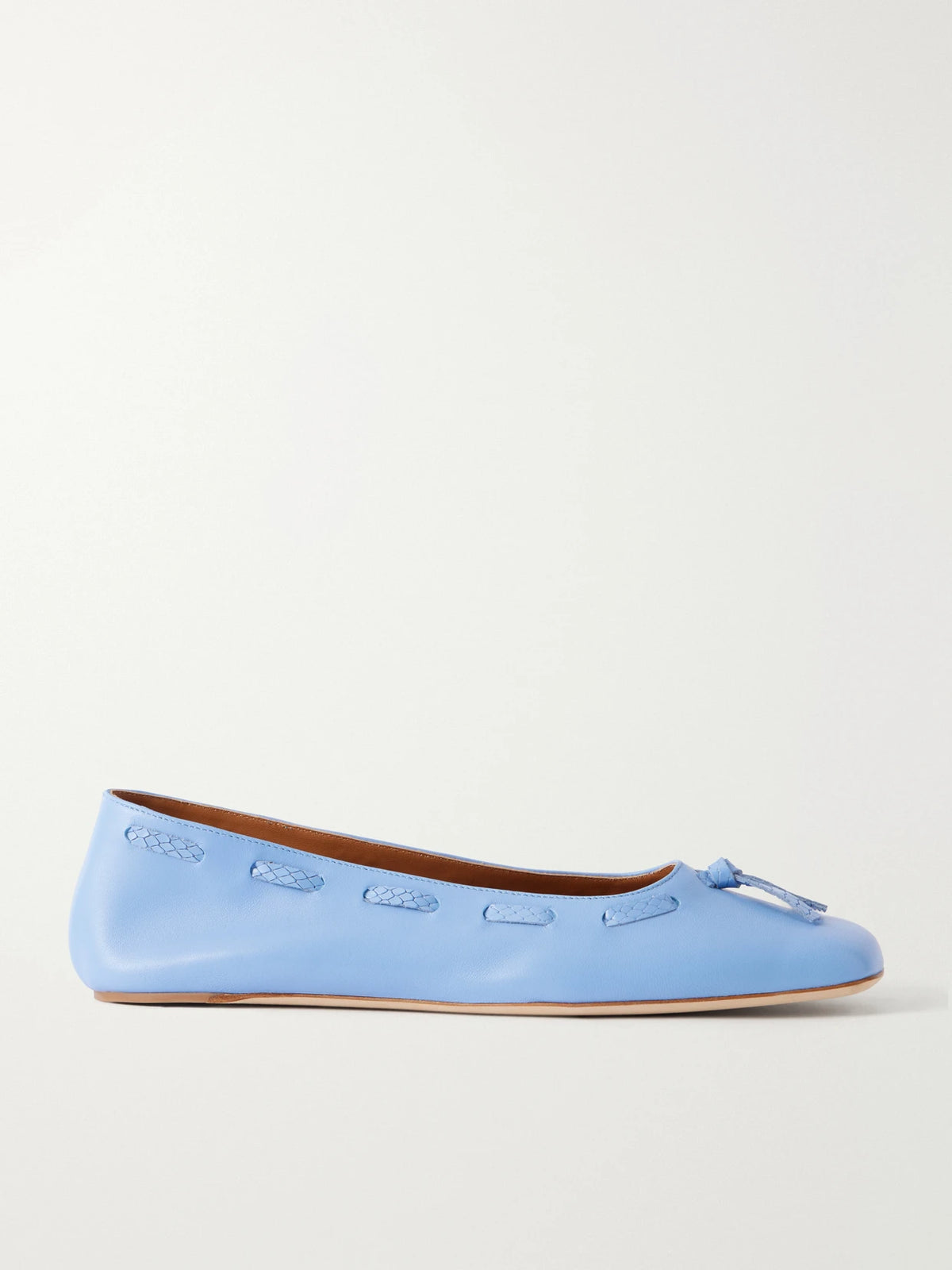 STAUD Milo Leather Ballet Flats