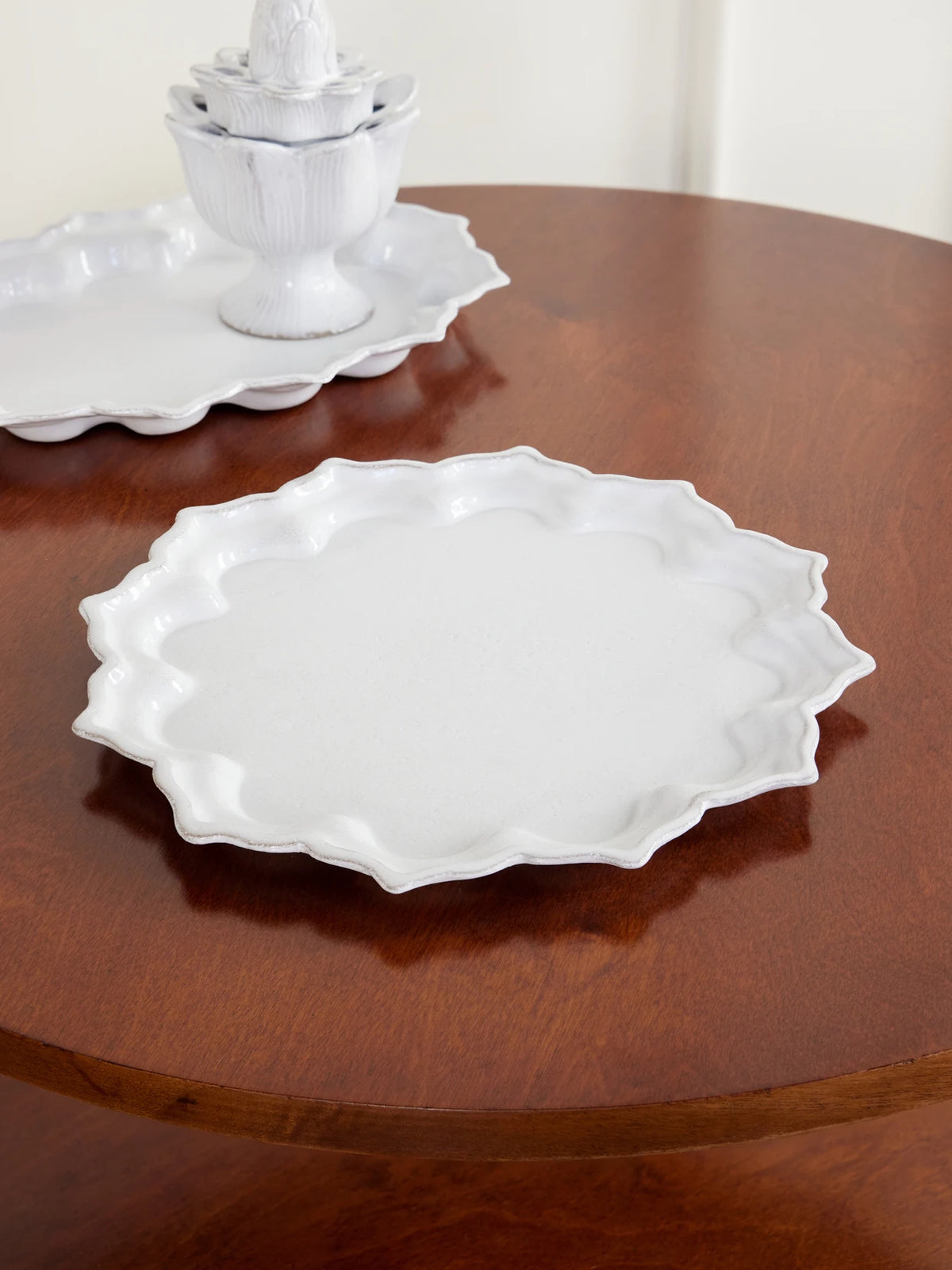 Image of Tableware. Product name - Istanbul Porcelain Dinner Plate in White colour by brand - Astier De Villatte