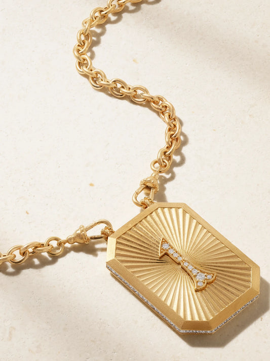 You Are The One 18-karat Gold Diamond Necklace