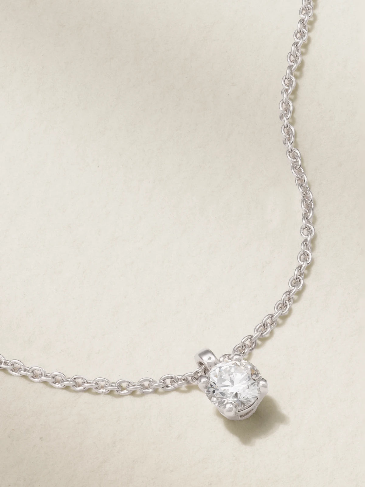 Classic Platinum Diamond Necklace