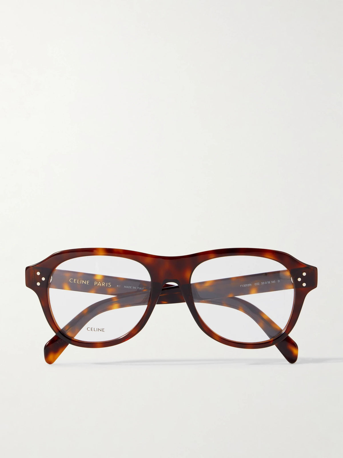 CELINE Eyewear Aviator-style Tortoiseshell Acetate Optical Glasses
