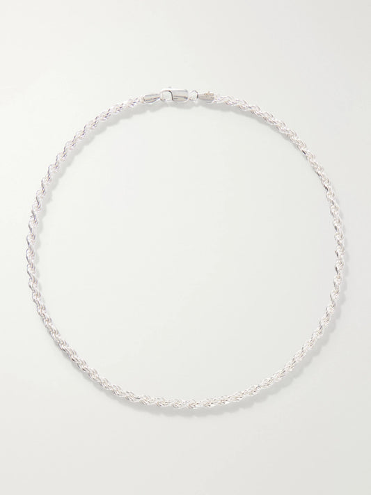 Loren Stewart Industrial Rope Sterling Silver Chain Necklace