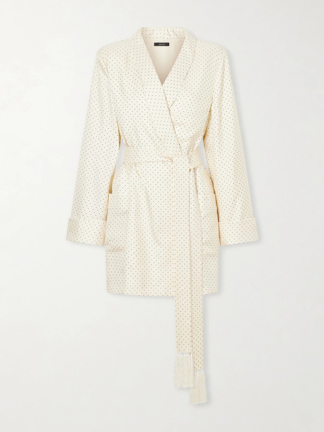Polka-dot Silk Robe