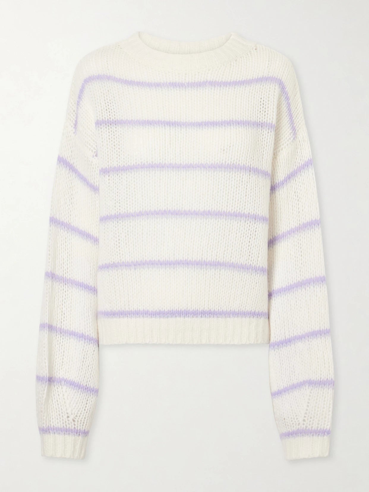 Sabelle Striped Knitted Wool And Silk-blend Sweater