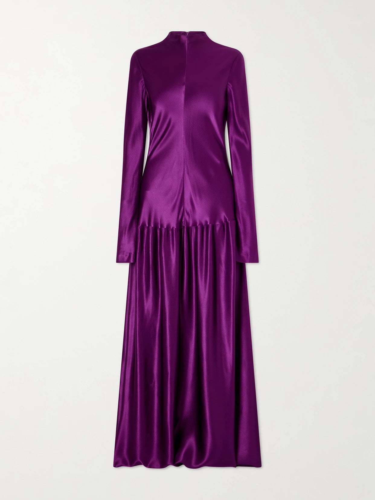 Image of Dresses. Product name - Mila Satin Maxi Dress in Violet colour by brand - FFORME