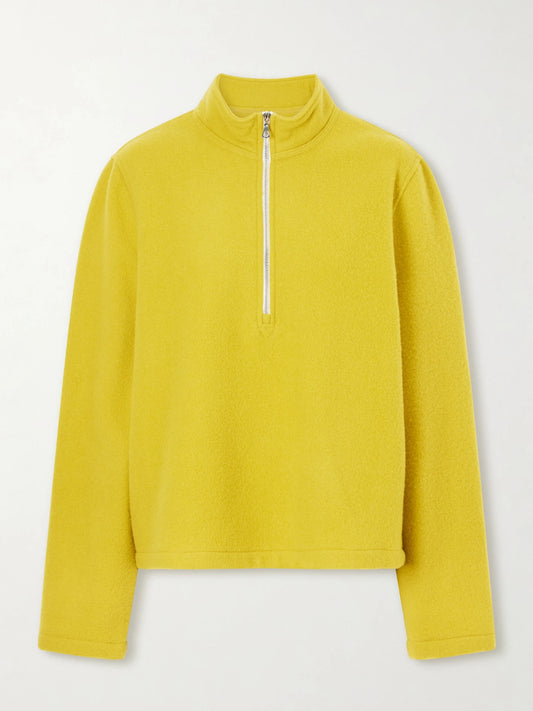 RIER City Virgin Wool-fleece Half-zip Sweater