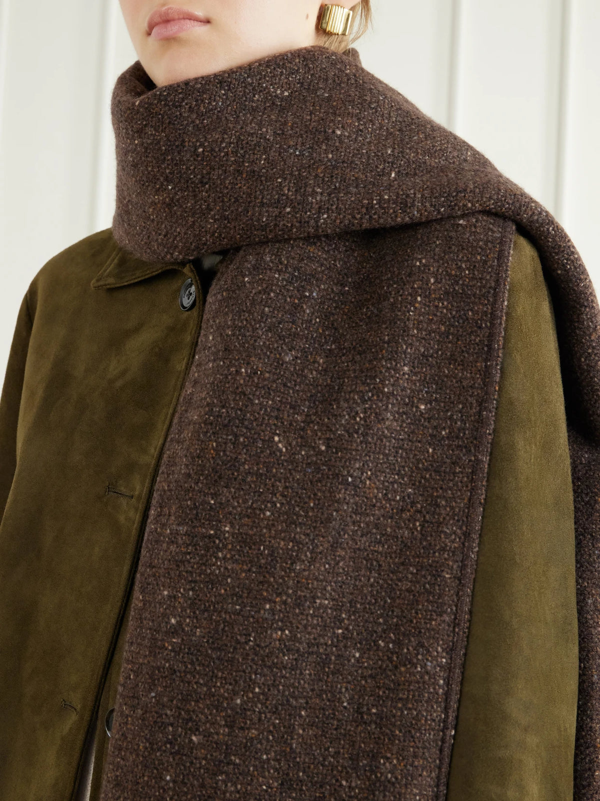 Ralph Lauren Collection Fringed Wool-blend Scarf