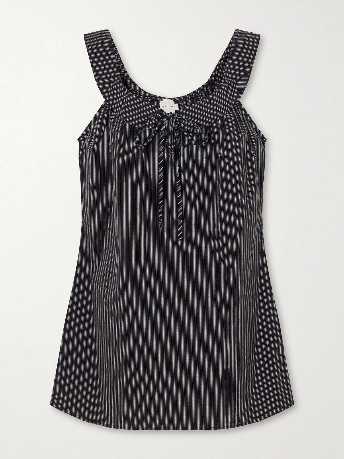 Deiji Studios Striped Organic Cotton-poplin Mini Dress