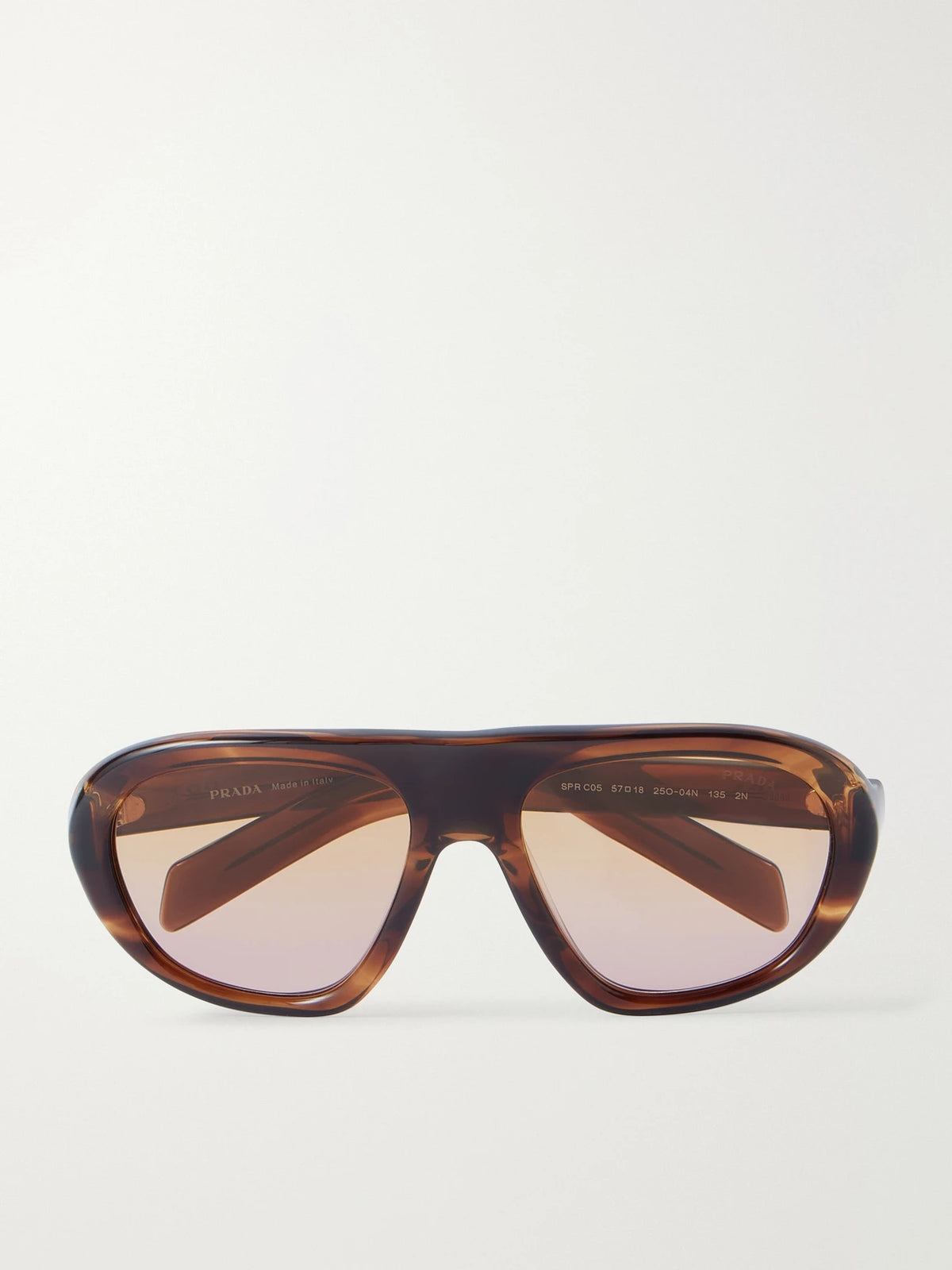 Prada Eyewear Aviator-style Round-frame Sunglasses