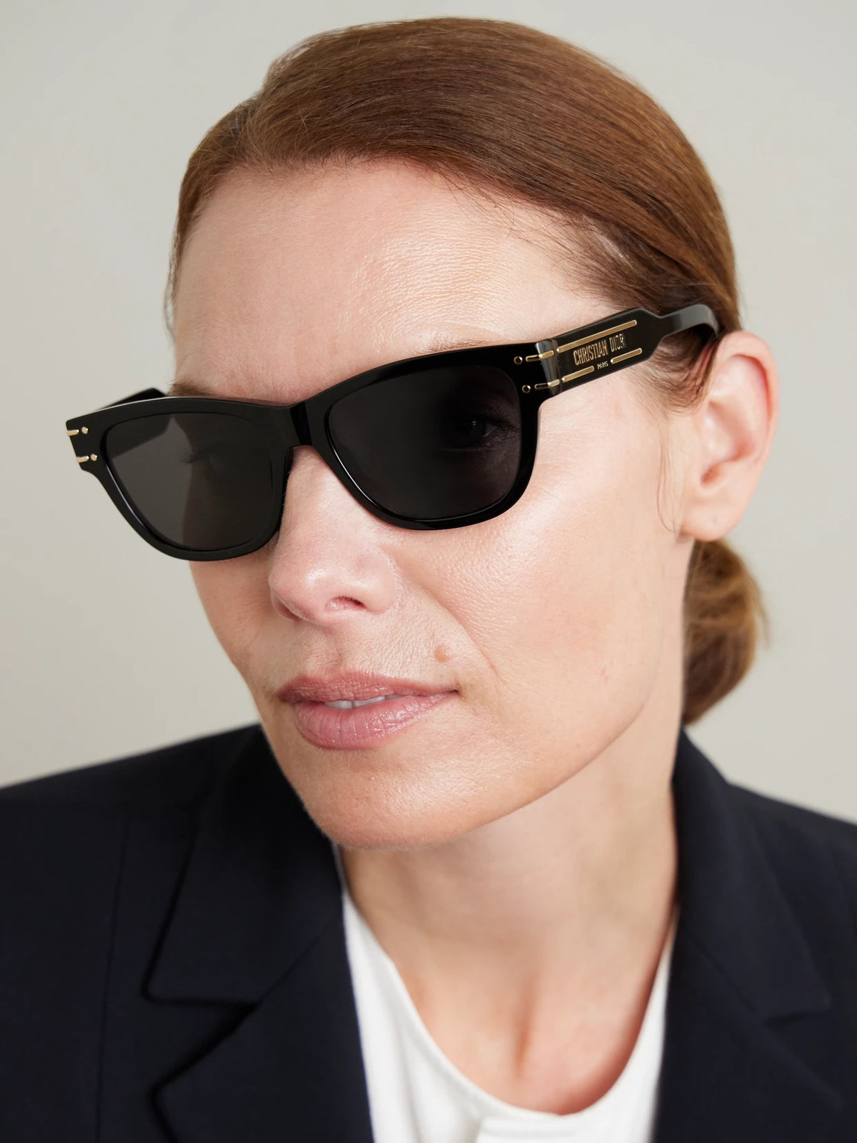 Image of Sunglasses. Product name - Diorsignature S6u Square-frame Acetate Sunglasses in Black colour by brand - DIOR Eyewear