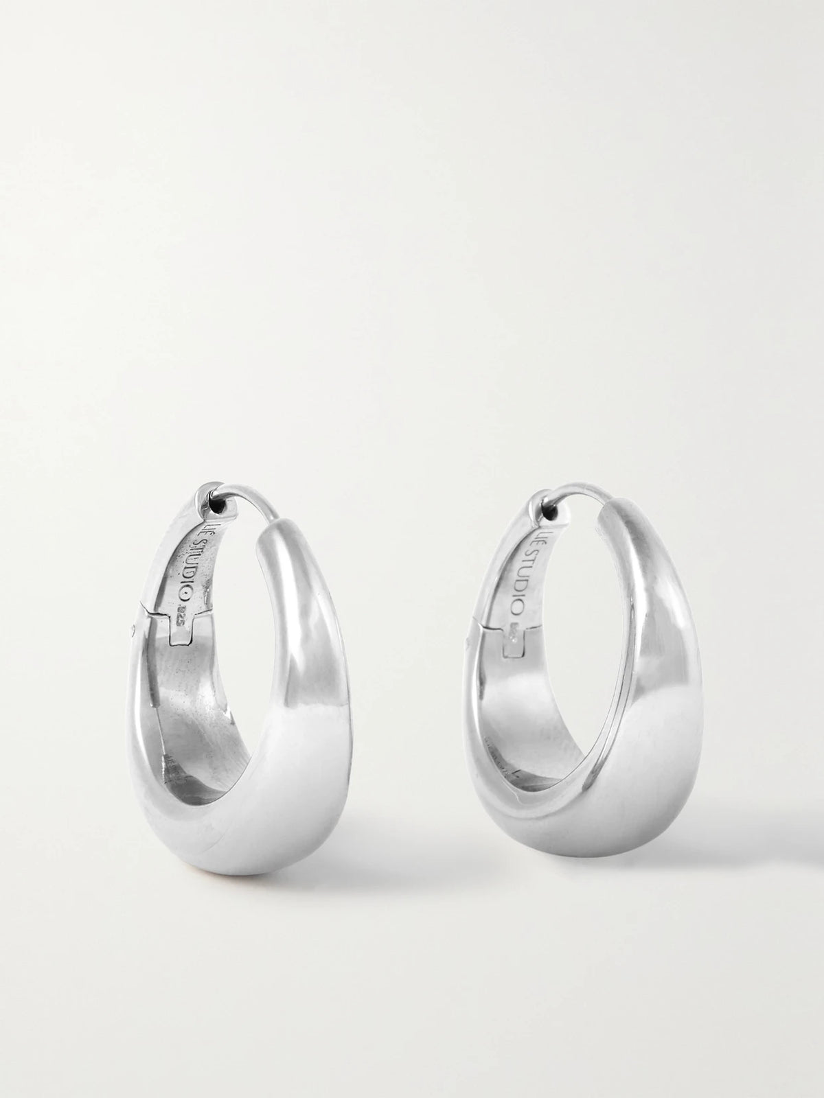 The Andrea Silver Hoop Earrings