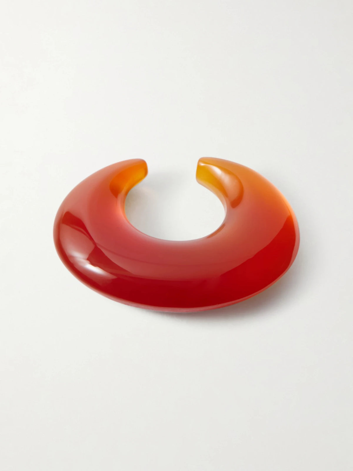 Carnelian Discus Ear Cuff