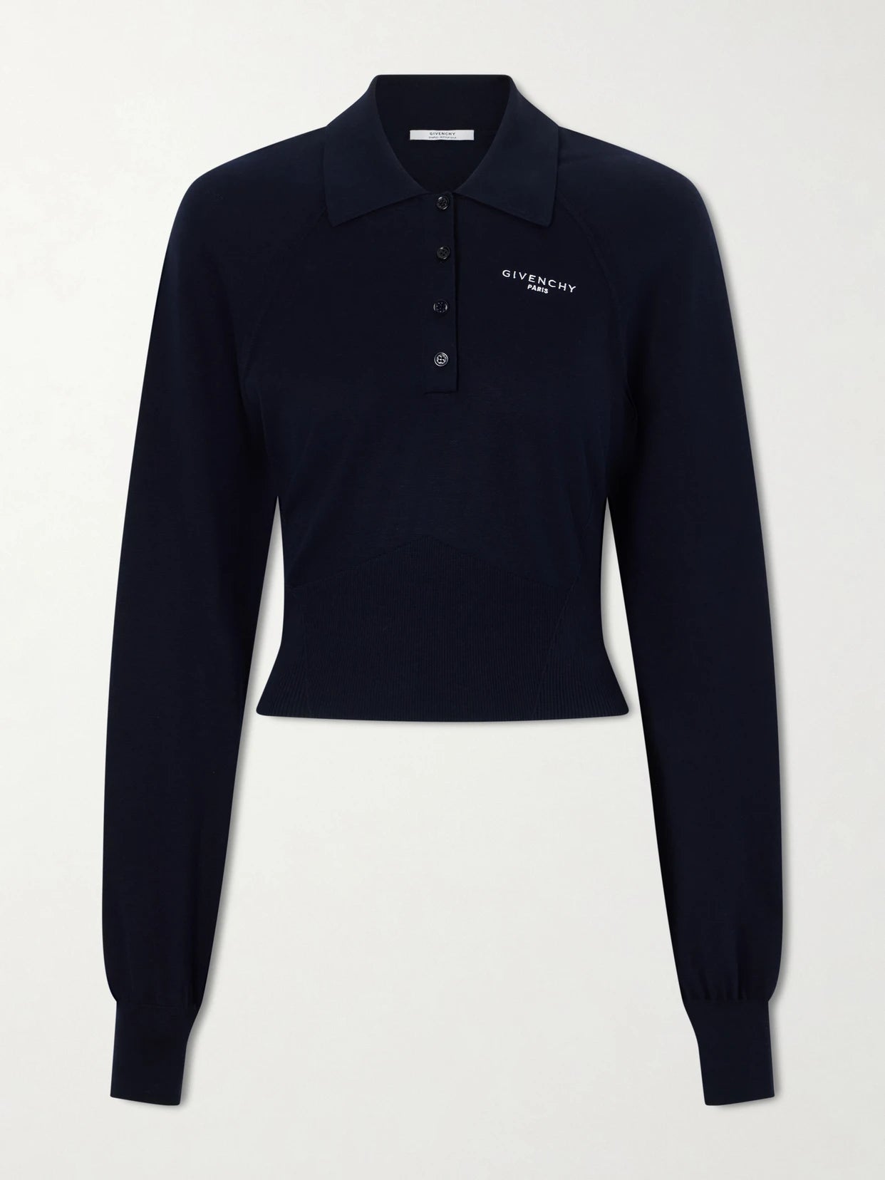 Logo-embroidered Cotton And Silk-blend Polo Sweater