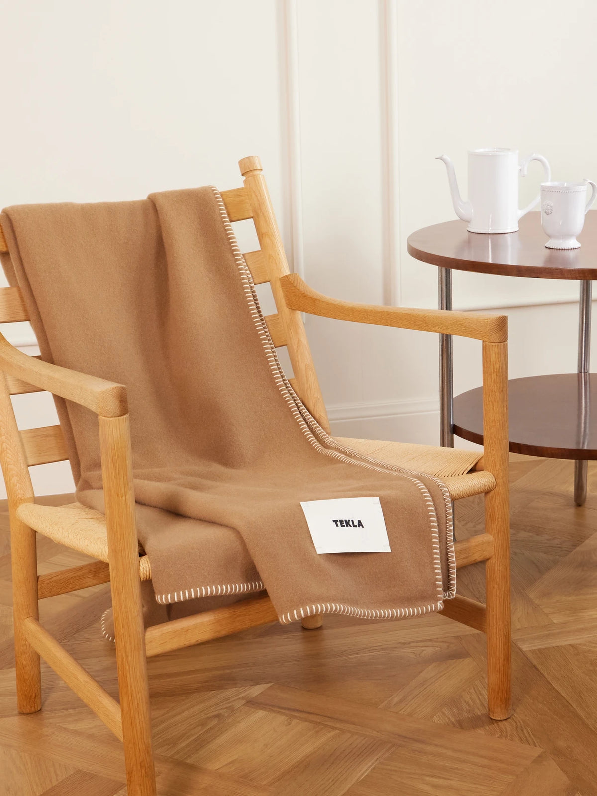 Image of Chair & Sofa Cushions. Product name - Wool Blanket in Brown colour by brand - TEKLA