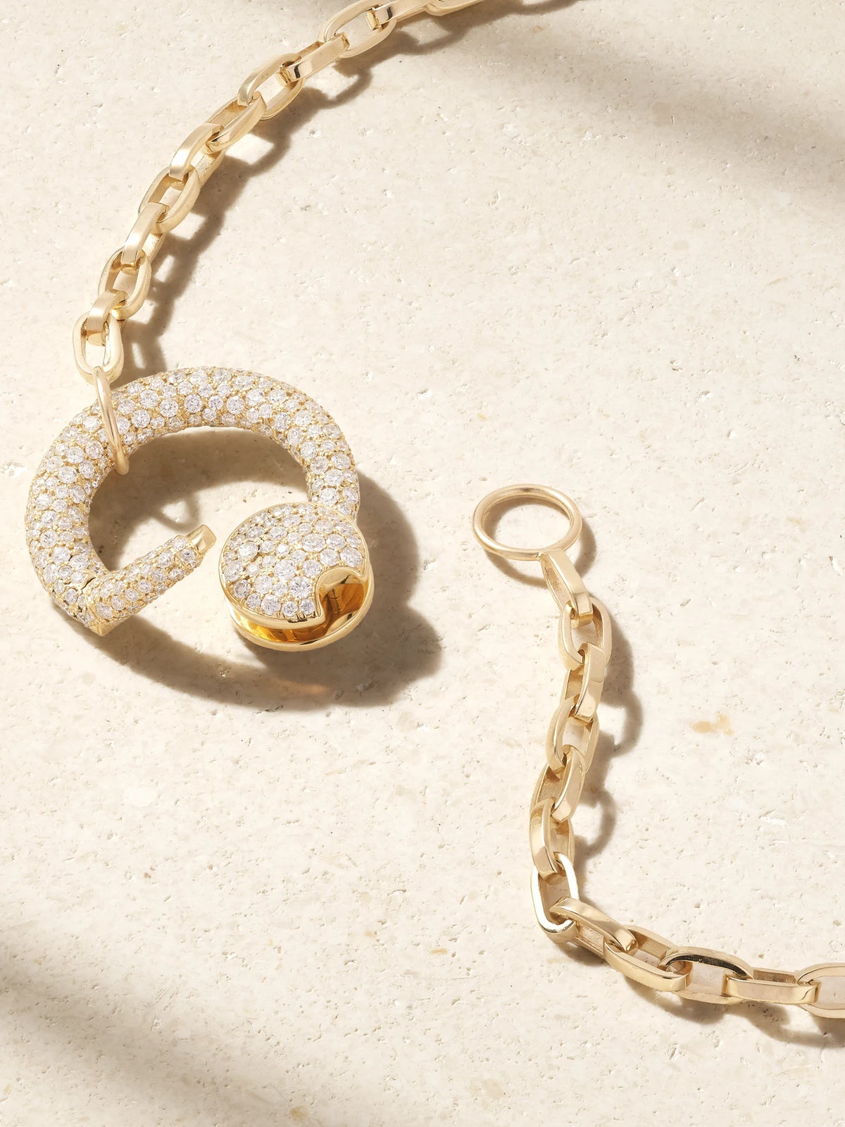 Allstoned 18-karat Gold Diamond Necklace