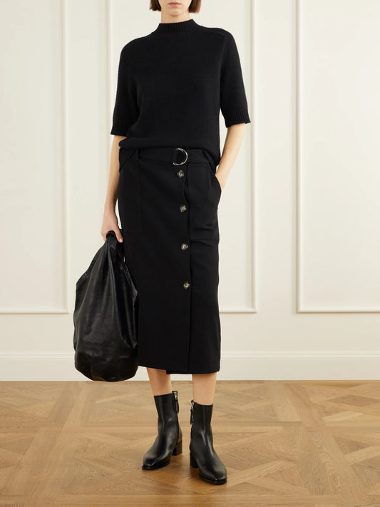 Image of Boots. Product name - Lee 40 Leather Ankle Boots in Black colour by brand - Aeyde