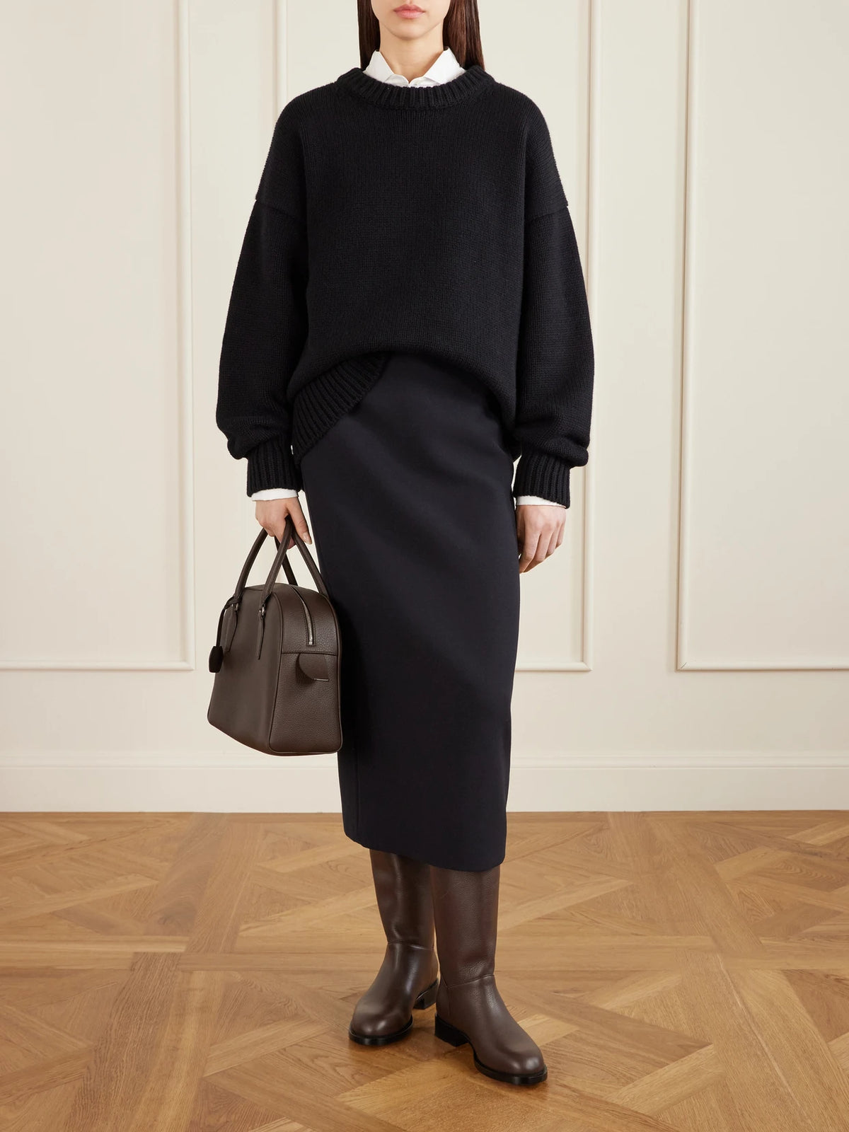 Image of Boots. Product name - Nobilis Textured-leather Ankle Boots in Brown colour by brand - The Row