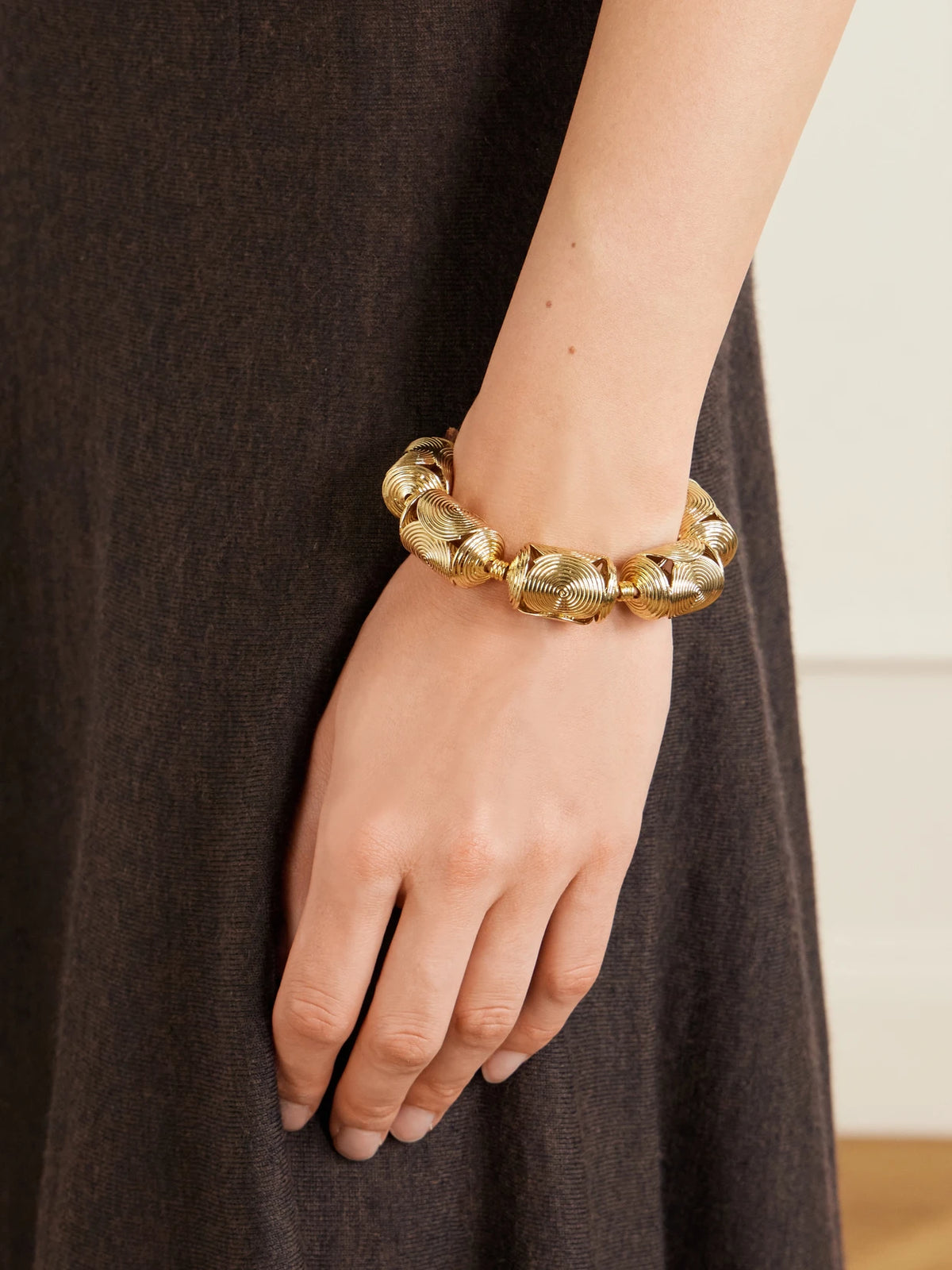 Image of Necklaces. Product name - Savanna Bantu Gold Plated-brass Bracelet in Multi colour by brand - Tohum