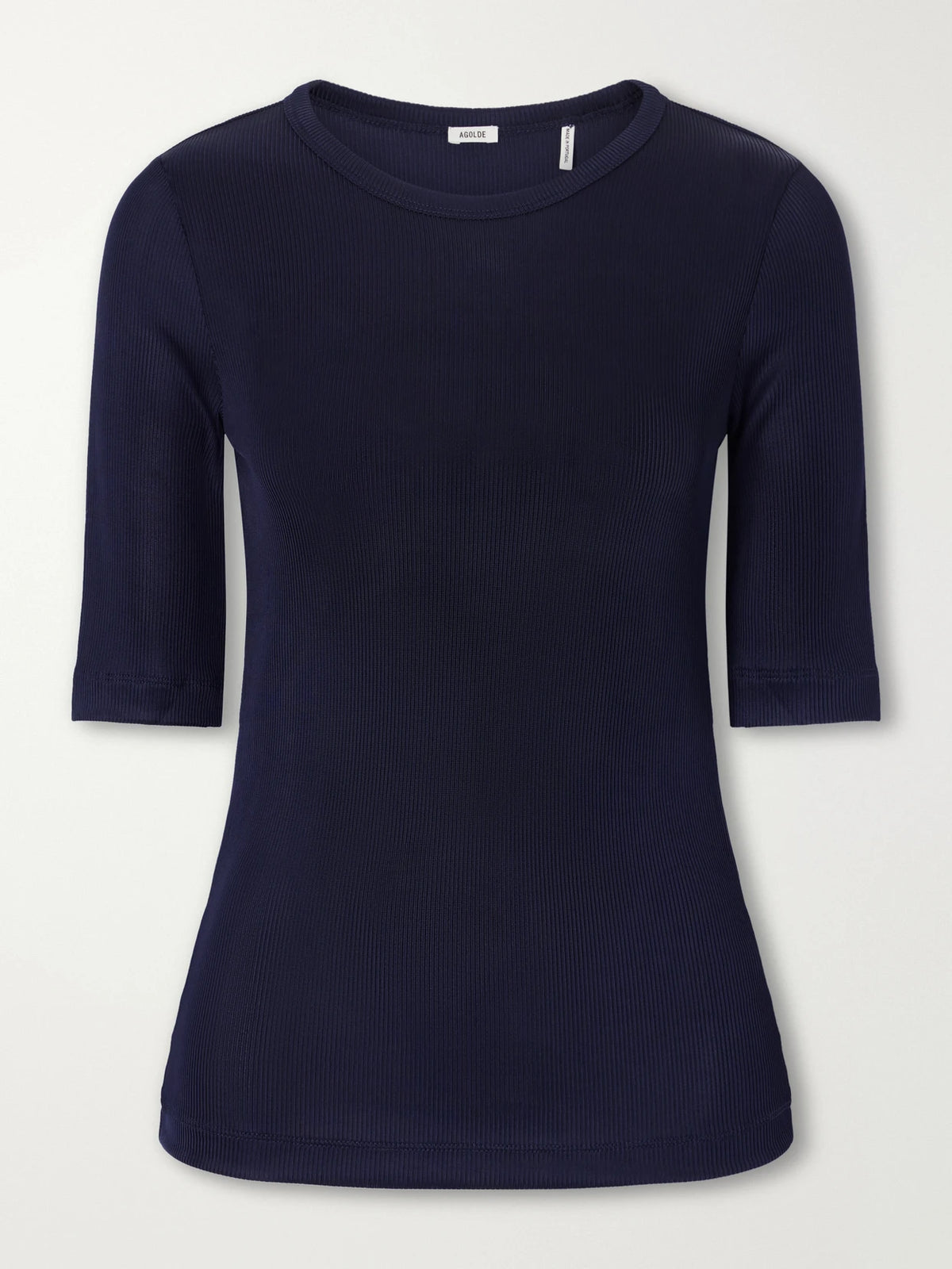 AGOLDE Saige Ribbed Stretch-jersey T-shirt