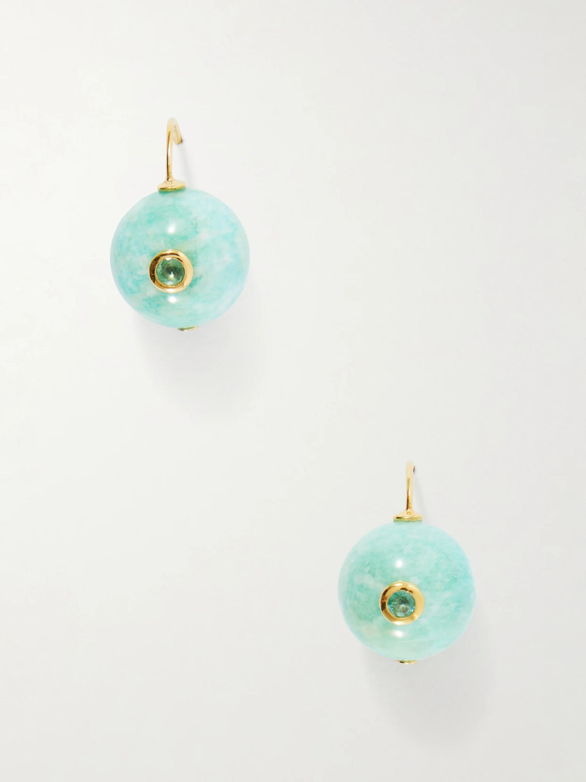 Comet Beaded Amazonite Earrings
